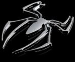2PCS 3D Spider Emblem Car Sticker Metal Chrome Silver Spider Badges Sticker for Universal Car Vehicle, Truck, Motorcycle, RV, Scooter, SUV, Door, Window for Headphone Decorations(Silver-B0C22ZMFK8) - Image 2