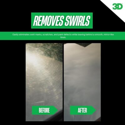 3D One Car Scratch & Swirl Remover Hybrid Rubbing Compound & Polish Buffing Compound for True Paint Correction 16oz Made in USA - Image 5