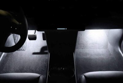 iJDMTOY 4pc Universal Fit Xenon White LED Interior Ambient Lighting Kit for Under Dashboard, Seat, Foot Area, Trunk/Cargo Area Decoration - Image 5