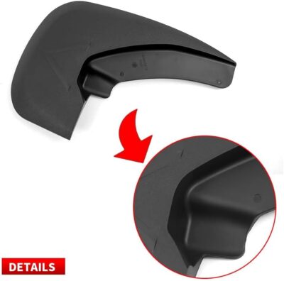 RMOURTEKK Mud Flaps Compatible with Dodge Ram 2009-2018 1500 2500 3500 & 2019-2024 Ram 1500 Classic Without OEM Fender Flares Custom Front and Rear Mud Guard Set（4pcs-Set） - Image 4