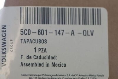 Genuine OEM VW Single Hubcap Jetta-Sedan 2011-2014, Cover Fits 16-Inch Wheel, 5C0-601-147-A-QLV - Image 3