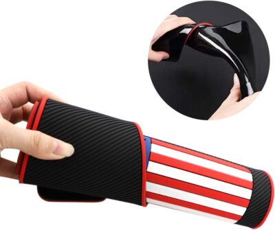 4 pcs Car Rubber Mudguard Mud Flaps Splash Guards Rubber Mudguard for Pickup SUV Sports Mud Flaps Guards Splash Front and Rear Universal (USA Flag) - Image 4