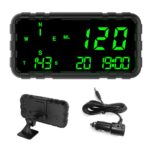 Heads Up Display for Car Digital GPS Speedometer kit MPH Odometer Automotive Compass for Dashboard HUD Fatigued Driving Alert Speeding Alarm for Trucks Golf cart All Vehicles (C3012)