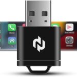 N Wireless CarPlay Adapter for Factory Wired CarPlay Cars – Convert Wired Apple CarPlay to Wireless, 5GHz Fast & Stable Connection, Plug & Play USB Dongle, Auto-Reconnect, Smooth Audio & Navigation