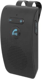 SP09 Handsfree Bluetooth Speaker for Cell Phone, in Car Speakerphone with Visor Clip, Motion Auto On, Connect 2 Phones, 10 Hours Talking Time, Car Visor Bluetooth Receiver for