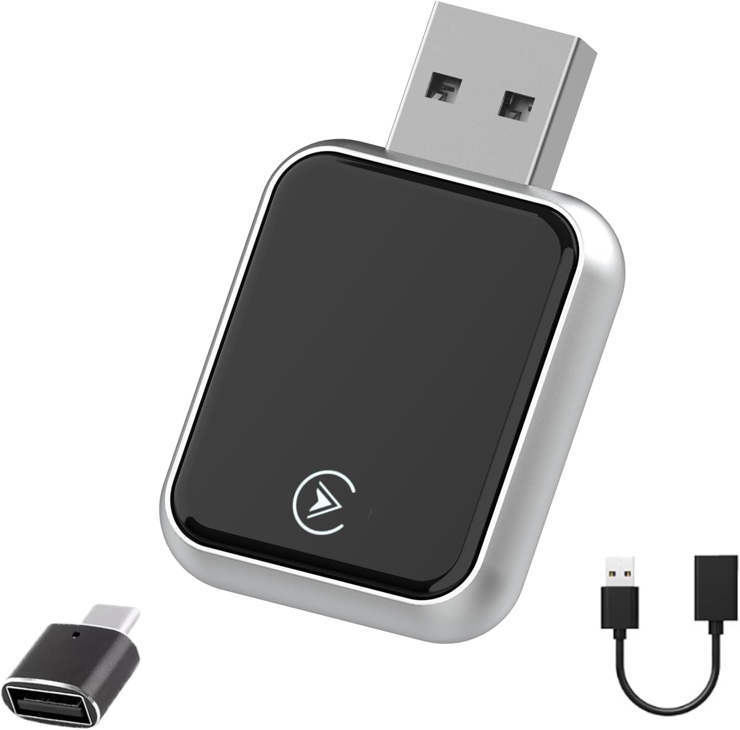 51gCF5bD-vL._AC_SL1500_.jpg 2026 Upgraded USB Wireless CarPlay Adapter for iPhone, Bluetooth 5.3 and Wi-Fi 6, Automatic & Zero-Delay Connection, Android auto Carplay Wireless Adapter for Android and iOS Systems. (Light Gray) - Image 1