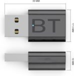 USB Bluetooth Car Kit,Mini 2-in-1 5.4 Bluetooth Receiver Adapter for Car Music/Stereo Audio,Plug-and-Play,(Aux in) with 3.5mm Cable (Receiver) - Image 5