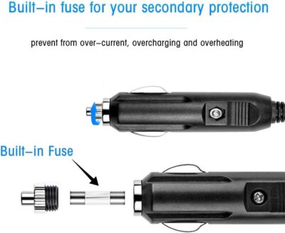 Multi Ports USB Car Charger, 96W 6 Port QC3.0 Fast Adapter Multiple Ports, with Four Quick Charge 3.0 Port, 12V-24V Multi Device Cigarette Lighter for Smart Phone & Tablets Charging - Image 8