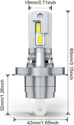 CHUSYYRAY 7" Round Compatible with Ford Deluxe LED Headlight Assembly 1939 1940 1941 1942-1951 for Off-road, DOT Approved, High Low Beam Clear Lens Glass, 6000K 10000LM White, Pack of 2 - Image 8