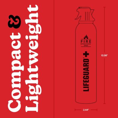 LIFEGUARD Aerosol Fire Extinguisher Spray - Non-Toxic, Eco-Friendly Fire Suppressant for Home, Kitchen, Car & Office, Compact, Easy-to-Use Design with 10-Year Shelf Life (Pack of 1) - Image 5