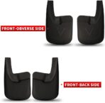 RMOURTEKK Mud Flaps Compatible with Dodge Ram 2009-2018 1500 2500 3500 & 2019-2024 Ram 1500 Classic Without OEM Fender Flares Custom Front and Rear Mud Guard Set（4pcs-Set） - Image 3