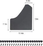 SUNPIE Car Mud Flaps Universal Fit Black Splash Guards (4 Pack) with 20 Pieces 6mm Fastener Rivet Clips - Image 3