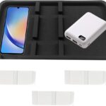 Large Dashboard Mat for Car - Rubber Anti-Slip Dash Pad Accessory Car Phone Holder Tray - Universal Auto Dashboard Organizer for Smartphone, GPS, Keys, Sunglasses, Parking Card Number Plate