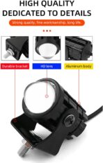 2pcs Super Bright 24W LED Two-Color White Amber Spotlight + 2pcs ON-ON-OFF Switch, Waterproof auxiliary Motorcycle Headlight Fog Light, Universal For Car Truck ATV Offroad SUV Driving Work Spot Lamp - Image 5