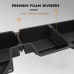 Vesul Under Seat Storage Compatible with 2019-2026 Dodge Ram 1500 Crew Cab Heavy-Duty Truck Under Back Seat Organizer Box with Detachable Portable Organizer Black - Image 7