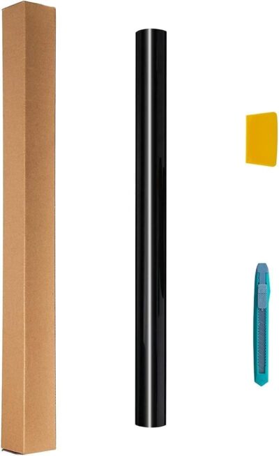 TOYOCO Window Tint Film for Cars, 5% VLT 24" in x 15'Ft Ceramic Window Tints, Blocks 99% UV & IR Rays, Heat Resistant Anti Glare Film for Windshield, Scratch Resistant Sun Shade Auto Tint Roll - Image 7