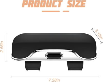 zipelo Sunglasses Holder for Car Sun Visor, Protective Automotive Eyeglasses Storage Case Hanger, Soft Vehicle Interior Glasses Organizer Box Accessories, Universal for SUV Sedan Truck (Black) - Image 2