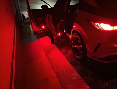 iJDMTOY Full LED Side Door Courtesy Light Assy Compatible With Lexus IS ES GS LS RX GX LX; Compatible With Toyota Avalon Sienna Venza Camry Prius 4Runner, Powered by 18-SMD Red LED - Image 7