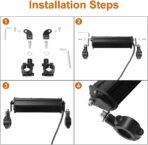 Dirt Bike Light Bar LED 60W 2500LM Motorcycle Headlight Kit Switch Universal for 7/8" Handlebars CRF110 CRF230F CRF250F TTR110 TTR110E 2008-2022 KLX110 KLX140 RM85 RMZ250 YZF450 All Years Pit Bike - Image 5