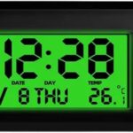 Car Dashboard Digital Clock,Automobile Calendar,Green,1pcs