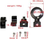 360°Adjustable Universal Motorcycle, ATV, 1-1/4", 1", 7/8", Fog Light Bracket Spotlight Lamp Mounting, CNC Aluminum Clamp Holder, Crash Bar Engine Guard Handlebar, Set of 2 - Image 4