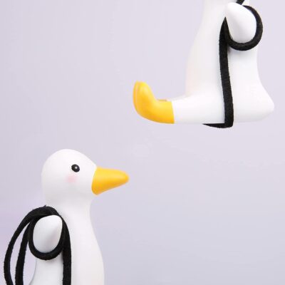 YGMONER Cute Swinging Duck Car Rear View Mirror Hanging Accessories Funny Car Interior Decor Gifts for Women Men (Duck) - Image 5