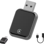 2026 Upgraded USB Wireless CarPlay Adapter for iPhone, Bluetooth 5.3 and Wi-Fi 6, Automatic & Zero-Delay Connection, Android auto Carplay Wireless Adapter for Android and iOS Systems. (Dark Gray)