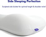 C CUSHION LAB Deep Sleep Pillow, Patented Ergonomic Contour Design for Side & Back Sleepers, Orthopedic Cervical Shape Gently Cradles Head & Provides Neck Support & Shoulder Pain Relief - Calm Grey - Image 3