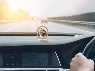 Shiv Parivar (Lord Shiva Family) Inlaid Wooden Figurine Showpiece for Car Dashboard, Prayer Room & Workspace | 3"x2.6" | Designer Trendy Series - Image 4