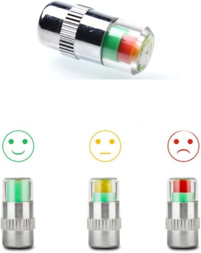 ANKI HAPPIGO 8Pcs 2.2Bar 32-to-35 PSI Car Tire Pressure Monitor Valve Stem Caps Sensor Indicator Easy to Read 3 Color Eye Alert - Image 5