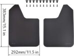 XUKEY Universal Mudflaps for Car Pickup SUV Van Truck Mud Flaps Splash Guards Mudguards Dirty Traps 2pcs - Set - Image 2