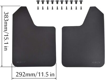 XUKEY Universal Mudflaps for Car Pickup SUV Van Truck Mud Flaps Splash Guards Mudguards Dirty Traps 2pcs - Set - Image 2