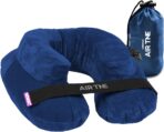 Cabeau Inflatable Travel Pillow – Air TNE – Adjustable, Lightweight, and Supportive for Sleeping on Airplanes, Trains, and Cars– Customized Fit and Compact Carrying Case (Royal Blue)
