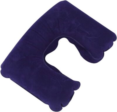 U Shaped Travel Pillow, Portable Lightweight Inflatable U Shape Neck Pillow Soft Headrest Air Cushion - Image 5