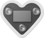 LED Atmosphere Light – Solar Car Lamp, Interior Accessory | Triangle Window Heart Shaped Design, Wiring Free Love Illumination for Night Driving, Romantic Mood Decoration, Stylish Vehicle