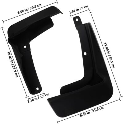 SECFOU Car Mud Flaps Set, Soft Plastic Mudguards for 2021 Golf Model, Universal Vehicle Splash Guards, Front and Rear Fender Protection for Off-Road and Street Use - Image 4