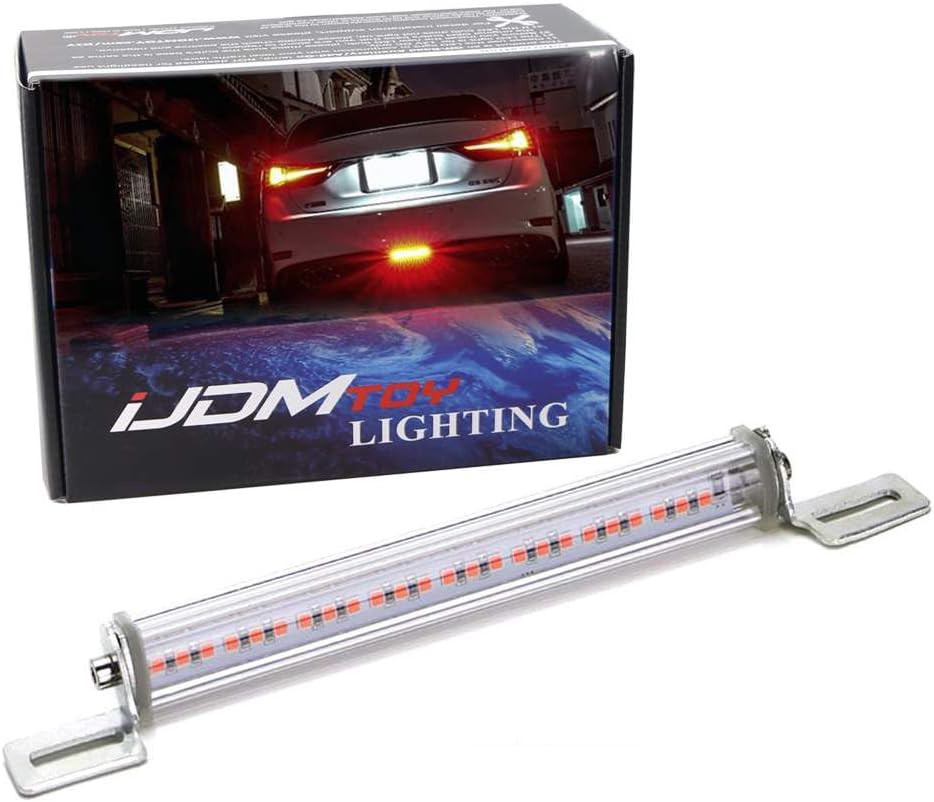 51osoSze28L._AC_SL1000_.jpg iJDMTOY Universal Fit Brilliant Red 24-SMD LED Light Bar Compatible With Car As Rear Fog Light or 3rd Brake Tail Lamp - Image 1