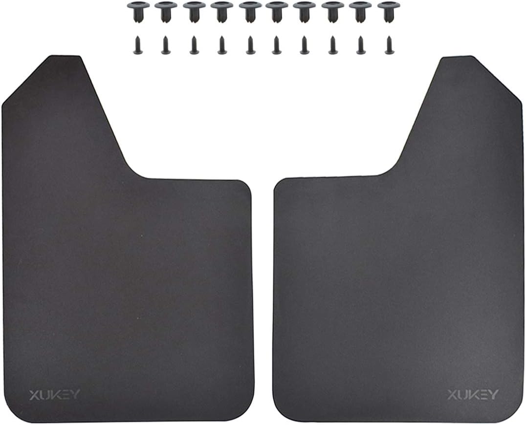 51p-s9KNy-L._AC_SL1200_.jpg XUKEY Universal Mudflaps for Car Pickup SUV Van Truck Mud Flaps Splash Guards Mudguards Dirty Traps 2pcs - Set - Image 1