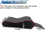 Car Armrest Cushion, Memory Foam Car Center Console Pillow Cushion with Phone Holder Storage Bag, Leather Arm Rest Pillow Cover, Universal Car Armrest Pad Accessories (Black/Red) - Image 2