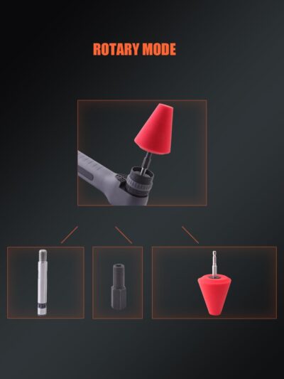 Cordless Mini Polisher, SPTA 12V Cordless Polisher for Detailed Polishing, Cordless Car Buffer Polisher, RO&DA Buffer Polisher with Mini Polishing Pads and Wool Pads for Polishing, Sanding, Cleaning - Image 7