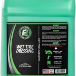 ExoForma Wet Tire Dressing Spray - Extremely High Shine Tire Dressing for That Wet Look - No Sling, Non-Greasy Silicone Formula with UV Protection - Easy to Apply, Minimal Cure Time - 128 fl oz
