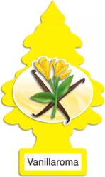 LITTLE TREES Car Air Freshener | Hanging Paper Tree for Home or Car | Vanillaroma | Pack of 6