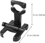 Adjustable Bike Phone Holder Motorcycle Handlebar Mount Aluminum Alloy Black Multifunctional Waterproof Phone Mount for Cycling and Motorcycles - Image 2