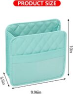 Mandark Car Seat Back Organizer, PU Leather Vehicle Backseat Hanging Storage Pocket, Multipurpose Auto Travel Essentials Accessories for Kids & Adults, Universal for Most Cars (Green) - Image 2