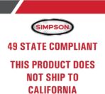 Simpson 61014 3500 PSI at 2.5 GPM Honda GX200 with AAA AX300 Axial Cam Pump Cold Water Professional Gas Pressure Washer PS61002-S - Image 5