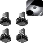 4PCS Car Interior USB LED Light, Portable Plug-in Bright Vehicle Atmosphere Decor Lamp, Small Automotive Inside Decoration Ambient Night Light Kit, Universal for SUV Van Truck (White)