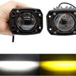 3 Inch Flush Mount LED Pods Light Spot Driving Off Road Light 8D 30W Far & Wide Led Light Bar Cube Lights Offroad Fog Lights Fit for Offroad Trucks ATV UTV SUV Car