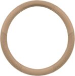 Motor Trend Perforated Microfiber Leather Steering Wheel Cover for Cars Trucks SUVs Vans, Sporty Racing Improved Grip Anti-Fatigue Ergonomic Design, Airbag Compatible - Fits Standard 15" Inch - Beige