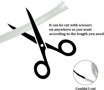 EL Wire Interior Car LED Strip Lights, 10FT/3M USB Auto Neon Light Strip with Sewing Edge, Electroluminescent Car Ambient Lighting Kits with Fuse Protection, Car Interior Accessories (Ice Blue/10FT) - Image 4