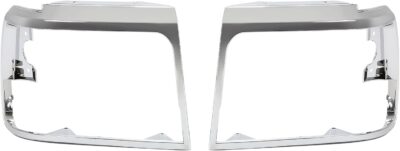 Grille & Headlight Bezel Silvery Compatible with 1992-1996 Ford Bronco F150 F250 1997 F350 & 1997 F250HD F350 Front Grill Lamp Cover Plastic(ABS) Replacement for FO1200173 FO2512130 FO2513131 - Image 10